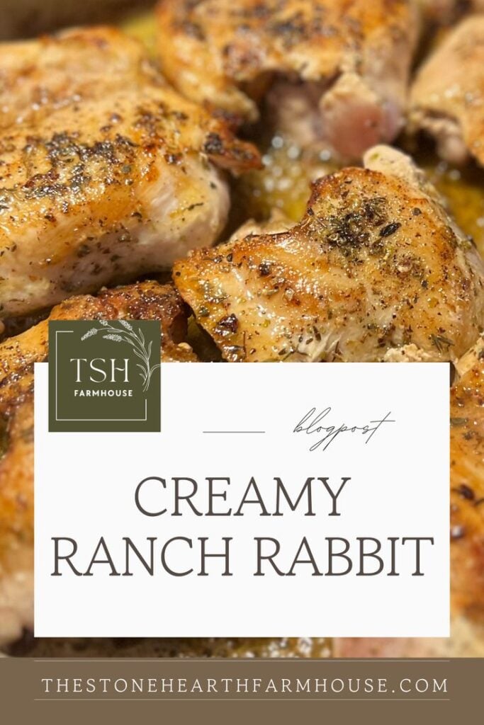 If you’re seeking a comforting, flavorful meal that embodies homestead cooking, look no further than this Stove Top Ranch Rabbit recipe. A must have recipe for any homesteader looking for a family favorite meal made with your own back yard rabbits. This dish is creamy and delicious and can be served with home grown mashed potatoes or rice!
