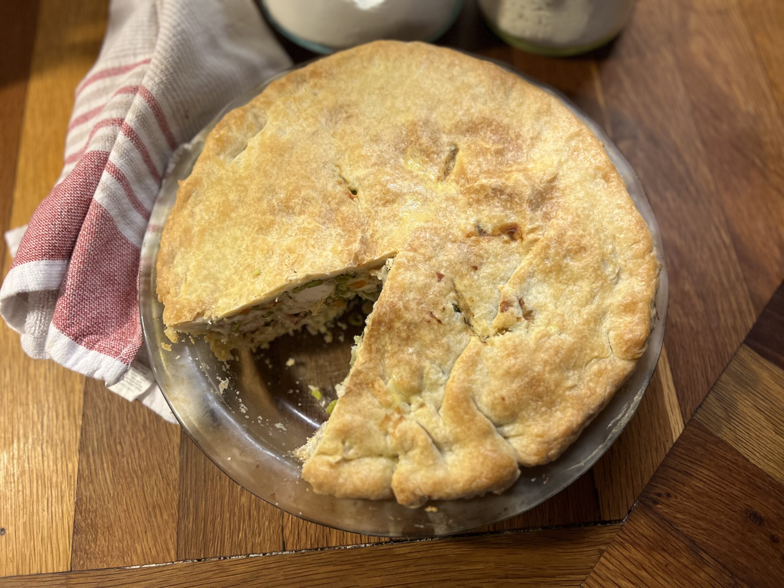 Rabbit Pot Pie with a Sourdough Crust