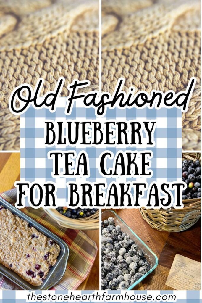 This old fashioned blueberry tea cake is the perfect cozy breakfast or afternoon treat. Made with simple pantry ingredients and bursting with blueberries, this classic tea cake recipe is soft, lightly sweet, and easy to make. Perfect for breakfast, brunch, or serving with coffee or tea. A nostalgic farmhouse-style blueberry cake the whole family will love.