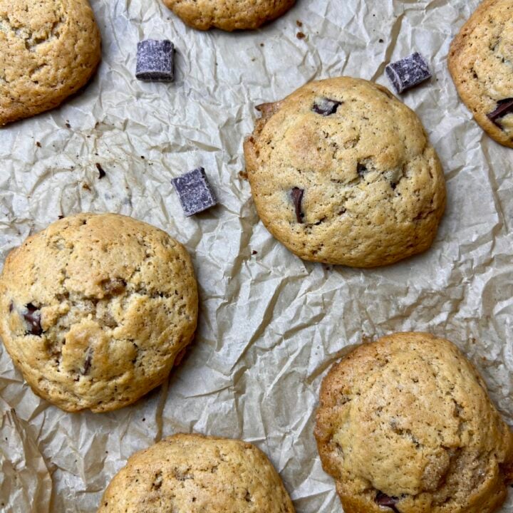 Brown Butter Sourdough Chocolate Chip Cookies