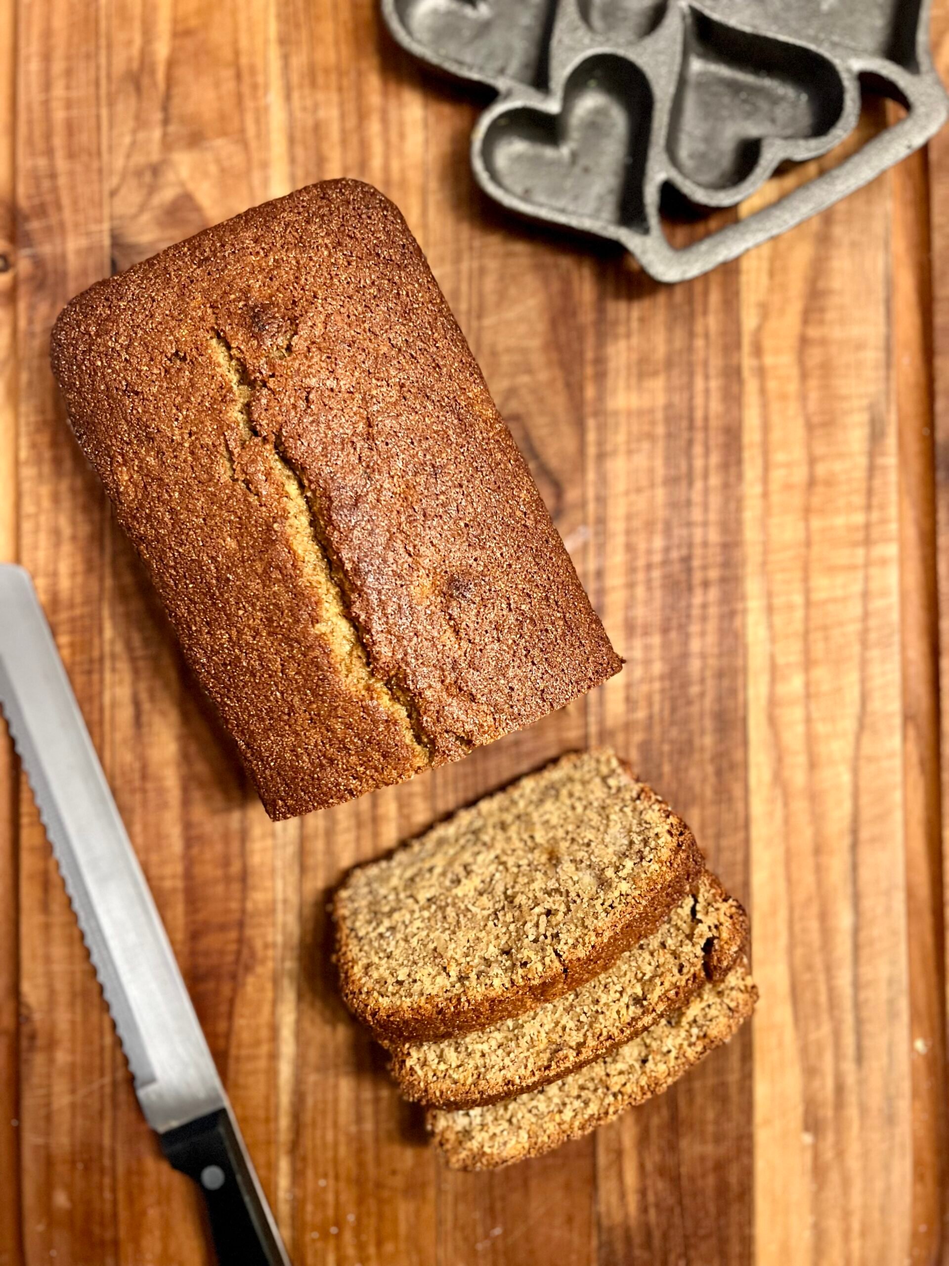 Fresh Milled Banana Bread with Soft White Wheat Berries