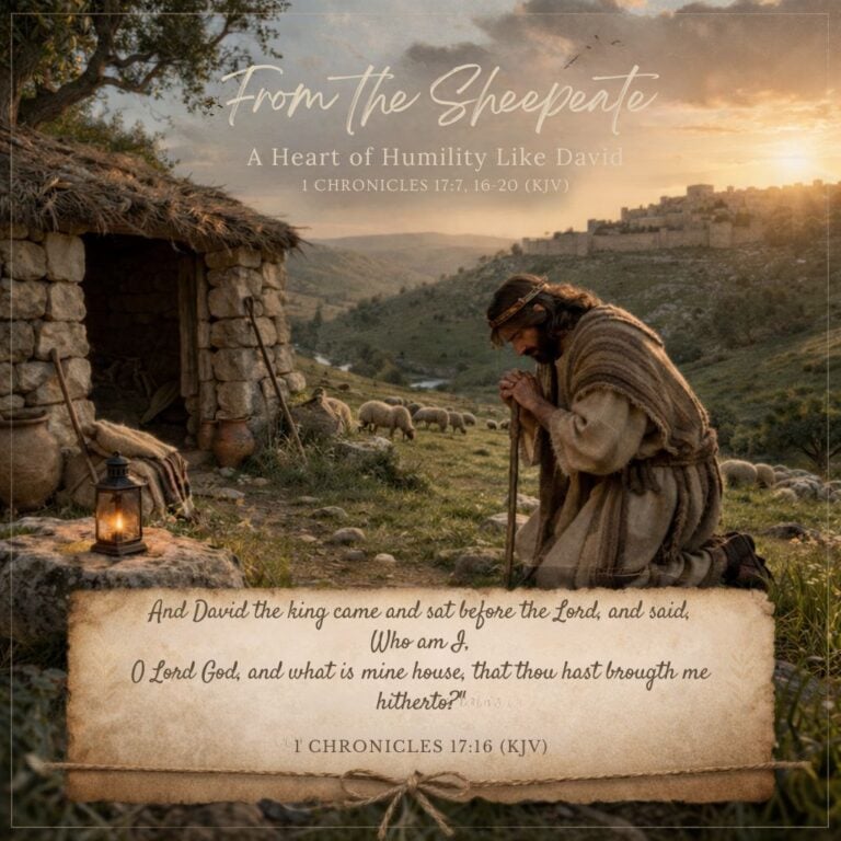 From the Sheepcote: A Heart of Humility Like David