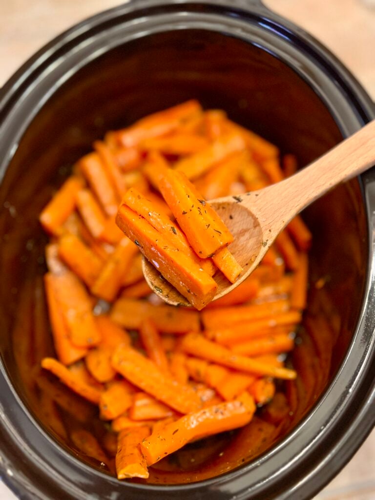 Slow Cooker Glazed Carrots (Easy Crockpot Holiday Side Dish)