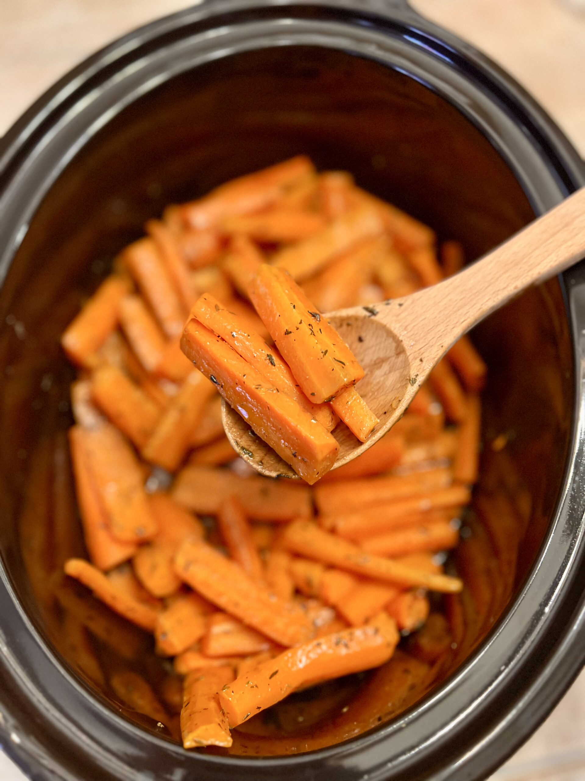 Slow Cooker Glazed Carrots (Easy Crockpot Holiday Side Dish)