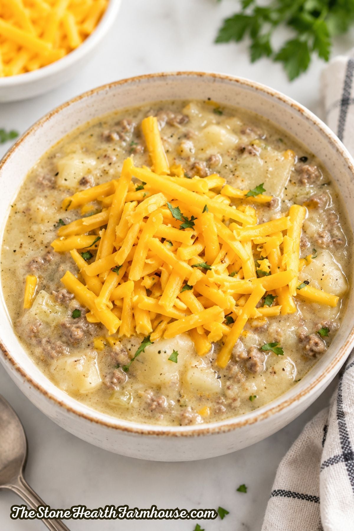 Cheeseburger Potato Soup