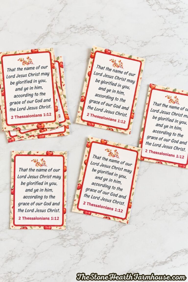 Scripture Memory Verse Cards for Sunday School (Free Printables)