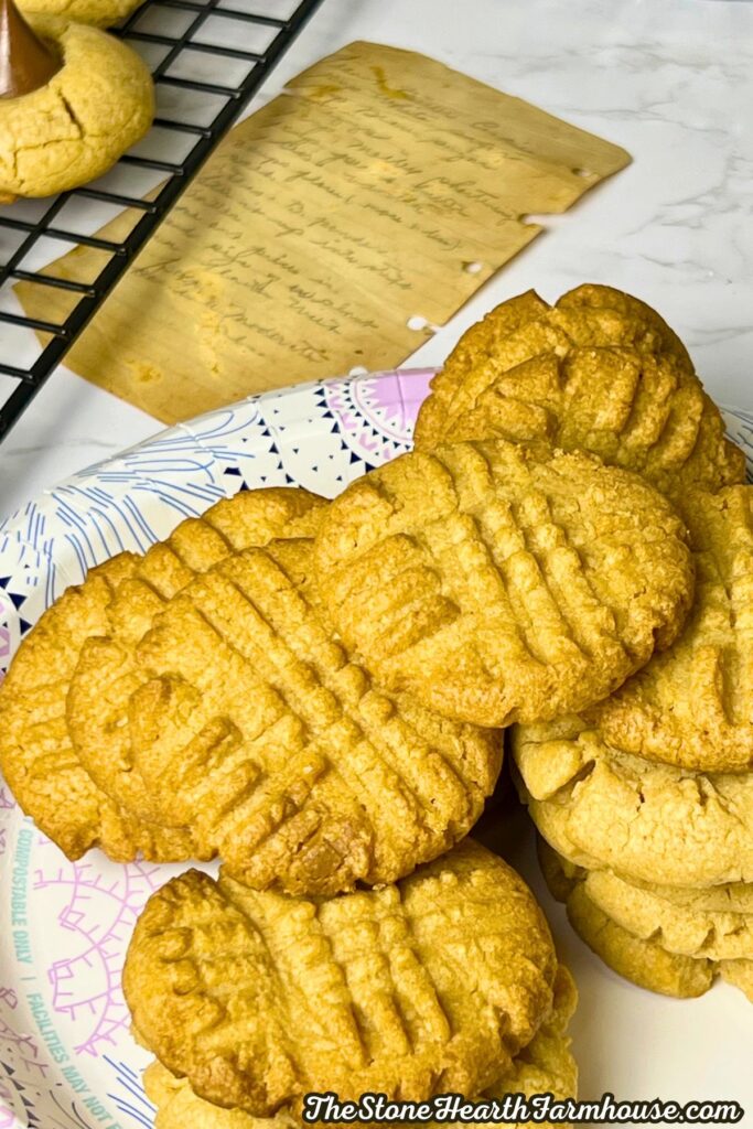 cookies stacked on a plate ready to enjoy.